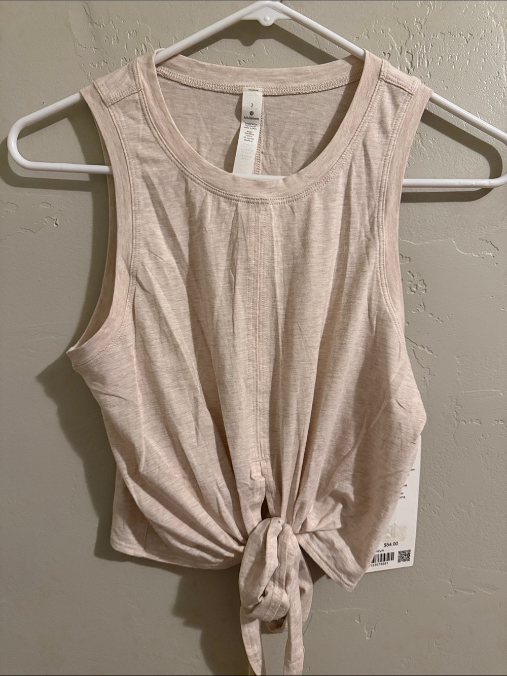 lululemon athletica Tie-Front Sleeveless Tank Top - Light Beige